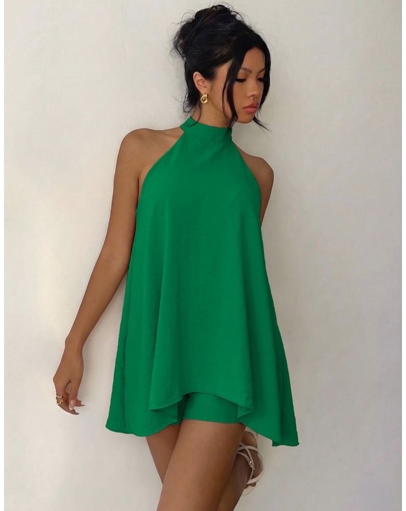Conjunto vestido soltinho frente única com short